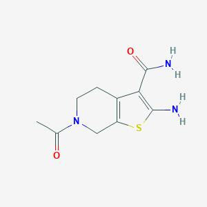 molecular formula C10H13N3O2S B511898 6-Acetyl-2-amino-4,5,6,7-tetrahydrothieno[2,3-c]pyridine-3-carboxamide CAS No. 24248-74-6