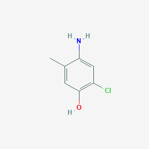 molecular formula C7H8ClNO B511900 4-Amino-2-chloro-5-methylphenol 