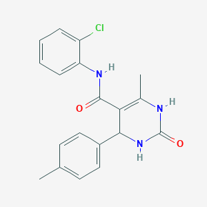 molecular formula C19H18ClN3O2 B5119007 N-(2-chlorophenyl)-6-methyl-4-(4-methylphenyl)-2-oxo-1,2,3,4-tetrahydropyrimidine-5-carboxamide 