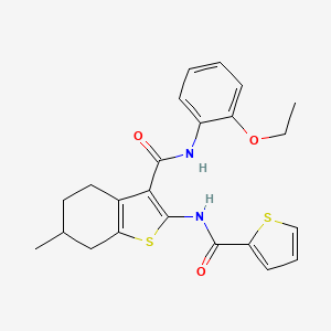 molecular formula C23H24N2O3S2 B5119139 N-(2-ethoxyphenyl)-6-methyl-2-[(thiophen-2-ylcarbonyl)amino]-4,5,6,7-tetrahydro-1-benzothiophene-3-carboxamide 