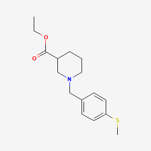 molecular formula C16H23NO2S B5119270 Ethyl 1-[(4-methylsulfanylphenyl)methyl]piperidine-3-carboxylate 
