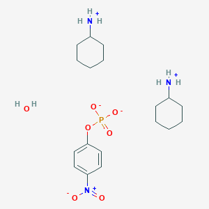 Cyclohexylazanium;(4-nitrophenyl) phosphate;hydrate