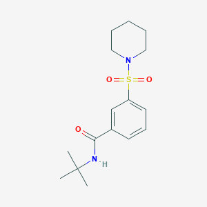 molecular formula C16H24N2O3S B5119640 N-tert-butyl-3-(piperidine-1-sulfonyl)benzamide 