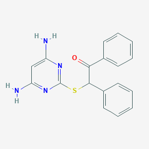 2-[(4,6-Diaminopyrimidin-2-yl)sulfanyl]-1,2-diphenylethanone