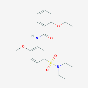 molecular formula C20H26N2O5S B5119776 N-[5-(diethylsulfamoyl)-2-methoxyphenyl]-2-ethoxybenzamide 