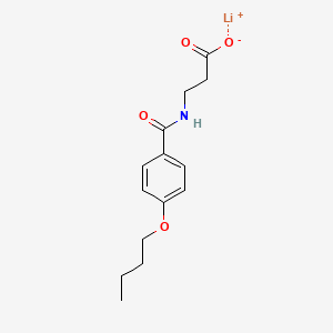 molecular formula C14H18LiNO4 B5119982 lithium;3-[(4-butoxybenzoyl)amino]propanoate 