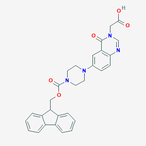 molecular formula C29H26N4O5 B051204 6-(N-Fmoc-piperazin-1-yl)-4(3H)-quinazolinone-3-acetic acid CAS No. 269078-82-2