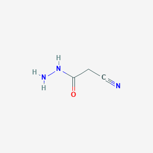 molecular formula C3H5N3O B512044 Cyanoacetohydrazide CAS No. 140-87-4