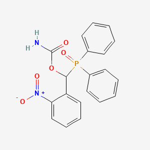 molecular formula C20H17N2O5P B5120767 [Diphenylphosphoryl-(2-nitrophenyl)methyl] carbamate 