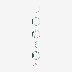 molecular formula C24H28O B051208 反式-1-甲氧基-4-(2-(4-(4-丙基环己基)苯基)乙炔基)苯 CAS No. 116903-47-0