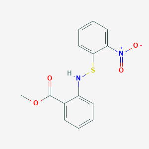 molecular formula C14H12N2O4S B5120855 Methyl 2-{[(2-nitrophenyl)sulfanyl]amino}benzoate 