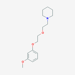 molecular formula C16H25NO3 B5120890 1-[2-[2-(3-methoxyphenoxy)ethoxy]ethyl]piperidine 