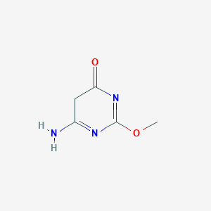 molecular formula C5H7N3O2 B051210 6-amino-2-methoxy-5H-pyrimidin-4-one CAS No. 123200-86-2