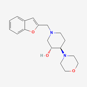 molecular formula C18H24N2O3 B5121069 (3R,4R)-1-(1-benzofuran-2-ylmethyl)-4-morpholin-4-ylpiperidin-3-ol 