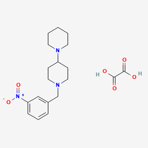 molecular formula C19H27N3O6 B5121135 1-[(3-nitrophenyl)methyl]-4-piperidin-1-ylpiperidine;oxalic acid 
