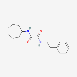 molecular formula C17H24N2O2 B5121267 N'-cycloheptyl-N-(2-phenylethyl)oxamide 