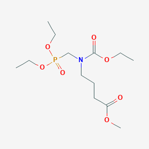 molecular formula C13H26NO7P B5121727 Methyl 4-[diethoxyphosphorylmethyl(ethoxycarbonyl)amino]butanoate 