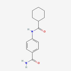 molecular formula C14H18N2O2 B5121928 4-(Cyclohexanecarbonylamino)benzamide CAS No. 351335-09-6