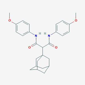 molecular formula C27H32N2O4 B512200 2-(1-adamantyl)-N~1~,N~3~-bis(4-methoxyphenyl)malonamide CAS No. 201349-84-0
