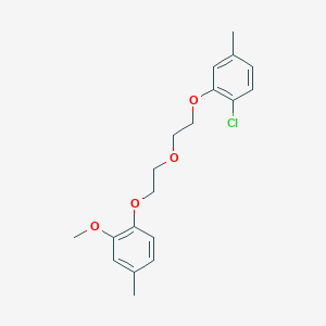 molecular formula C19H23ClO4 B5122123 1-Chloro-2-[2-[2-(2-methoxy-4-methylphenoxy)ethoxy]ethoxy]-4-methylbenzene 