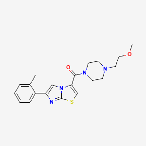 3-{[4-(2-methoxyethyl)-1-piperazinyl]carbonyl}-6-(2-methylphenyl)imidazo[2,1-b][1,3]thiazole