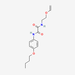 molecular formula C16H22N2O4 B5122296 N'-(4-butoxyphenyl)-N-(2-ethenoxyethyl)oxamide 