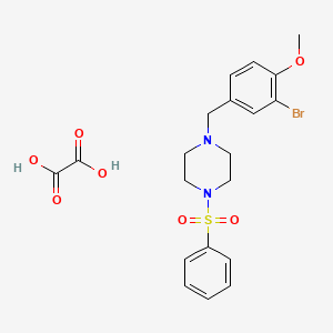 1-(3-bromo-4-methoxybenzyl)-4-(phenylsulfonyl)piperazine oxalate