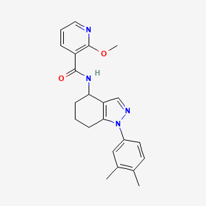 N-[1-(3,4-dimethylphenyl)-4,5,6,7-tetrahydro-1H-indazol-4-yl]-2-methoxynicotinamide