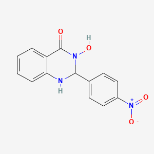 3-hydroxy-2-(4-nitrophenyl)-2,3-dihydro-4(1H)-quinazolinone