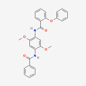 N-[4-(benzoylamino)-2,5-dimethoxyphenyl]-2-phenoxybenzamide