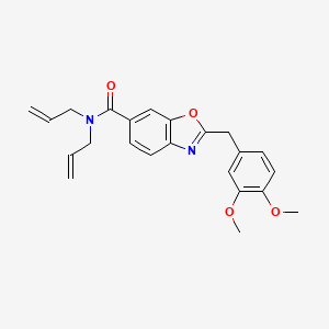 N,N-diallyl-2-(3,4-dimethoxybenzyl)-1,3-benzoxazole-6-carboxamide