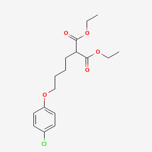 molecular formula C17H23ClO5 B5122502 Diethyl 2-[4-(4-chlorophenoxy)butyl]propanedioate 