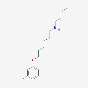 molecular formula C17H29NO B5122575 N-butyl-6-(3-methylphenoxy)hexan-1-amine 