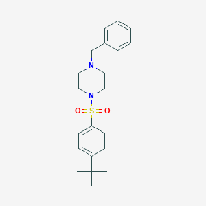 molecular formula C21H28N2O2S B512258 1-Benzyl-4-(4-tert-butylphenyl)sulfonylpiperazine CAS No. 326869-94-7