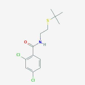 molecular formula C13H17Cl2NOS B5122689 N-(2-tert-butylsulfanylethyl)-2,4-dichlorobenzamide 