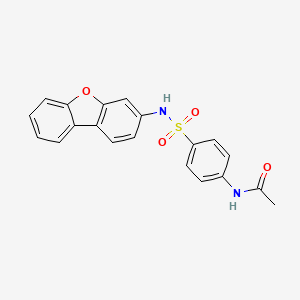 molecular formula C20H16N2O4S B5122985 N-[4-(dibenzofuran-3-ylsulfamoyl)phenyl]acetamide 