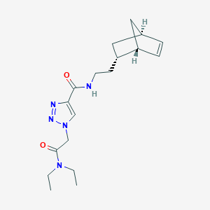 molecular formula C18H27N5O2 B5123013 N-[2-[(1S,2S,4S)-2-bicyclo[2.2.1]hept-5-enyl]ethyl]-1-[2-(diethylamino)-2-oxoethyl]triazole-4-carboxamide 