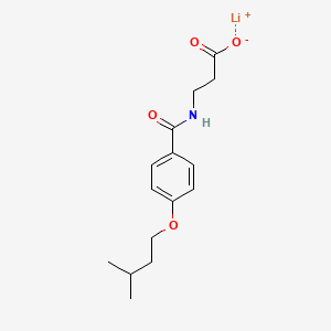 molecular formula C15H20LiNO4 B5123125 lithium;3-[[4-(3-methylbutoxy)benzoyl]amino]propanoate 