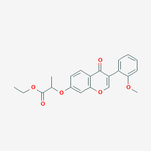 molecular formula C21H20O6 B5123161 Ethyl 2-[3-(2-methoxyphenyl)-4-oxochromen-7-yl]oxypropanoate 