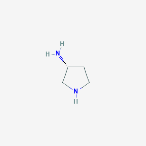 molecular formula C4H10N2 B051232 (R)-3-Aminopyrrolidine CAS No. 116183-82-5