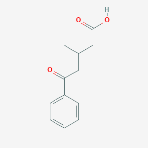 molecular formula C12H14O3 B051233 3-Methyl-5-oxo-5-phenylpentanoic acid CAS No. 2840-61-1