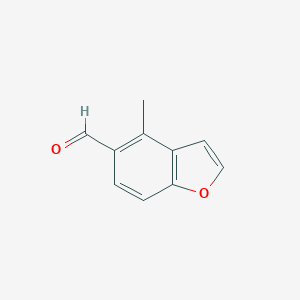 molecular formula C10H8O2 B051234 4-Methylbenzofuran-5-carbaldehyde CAS No. 119795-37-8