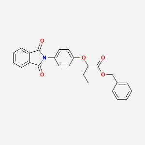 molecular formula C25H21NO5 B5123557 Benzyl 2-[4-(1,3-dioxoisoindol-2-yl)phenoxy]butanoate 