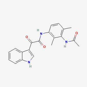 molecular formula C20H19N3O3 B5123566 N-(3-acetamido-2,4-dimethylphenyl)-2-(1H-indol-3-yl)-2-oxoacetamide 
