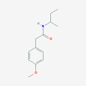 molecular formula C13H19NO2 B5123587 N-(butan-2-yl)-2-(4-methoxyphenyl)acetamide 