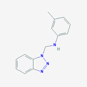 molecular formula C14H14N4 B512367 N-(benzotriazol-1-ylmethyl)-3-methylaniline CAS No. 62001-36-9