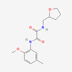 molecular formula C15H20N2O4 B5123717 N'-(2-methoxy-5-methylphenyl)-N-(oxolan-2-ylmethyl)oxamide 