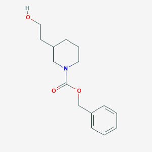 molecular formula C15H21NO3 B051239 Benzyl 3-(2-hydroxyethyl)piperidine-1-carboxylate CAS No. 115909-93-8