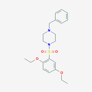 molecular formula C21H28N2O4S B512406 1-Benzyl-4-(2,5-diethoxyphenyl)sulfonylpiperazine CAS No. 332021-65-5