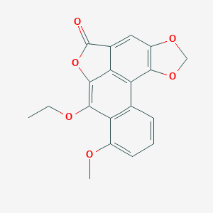 molecular formula C19H14O6 B051241 9-Ethoxyaristolactone CAS No. 122739-10-0